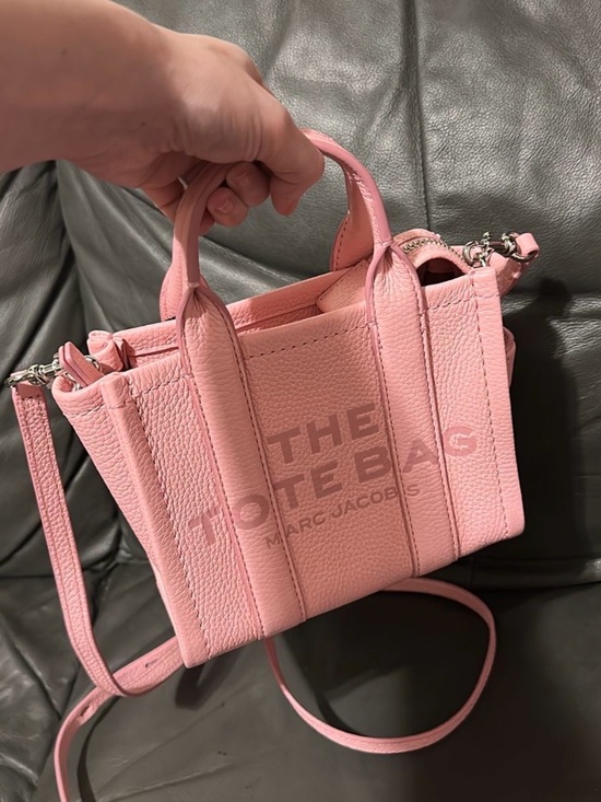 Marc Jacobs Handbags - Marc Jacobs Mini Tote Bag in Light Pink Pebbled Leather